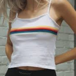 BRANDY MELVILLE "Faye" RAINBOW STRIPE TANK